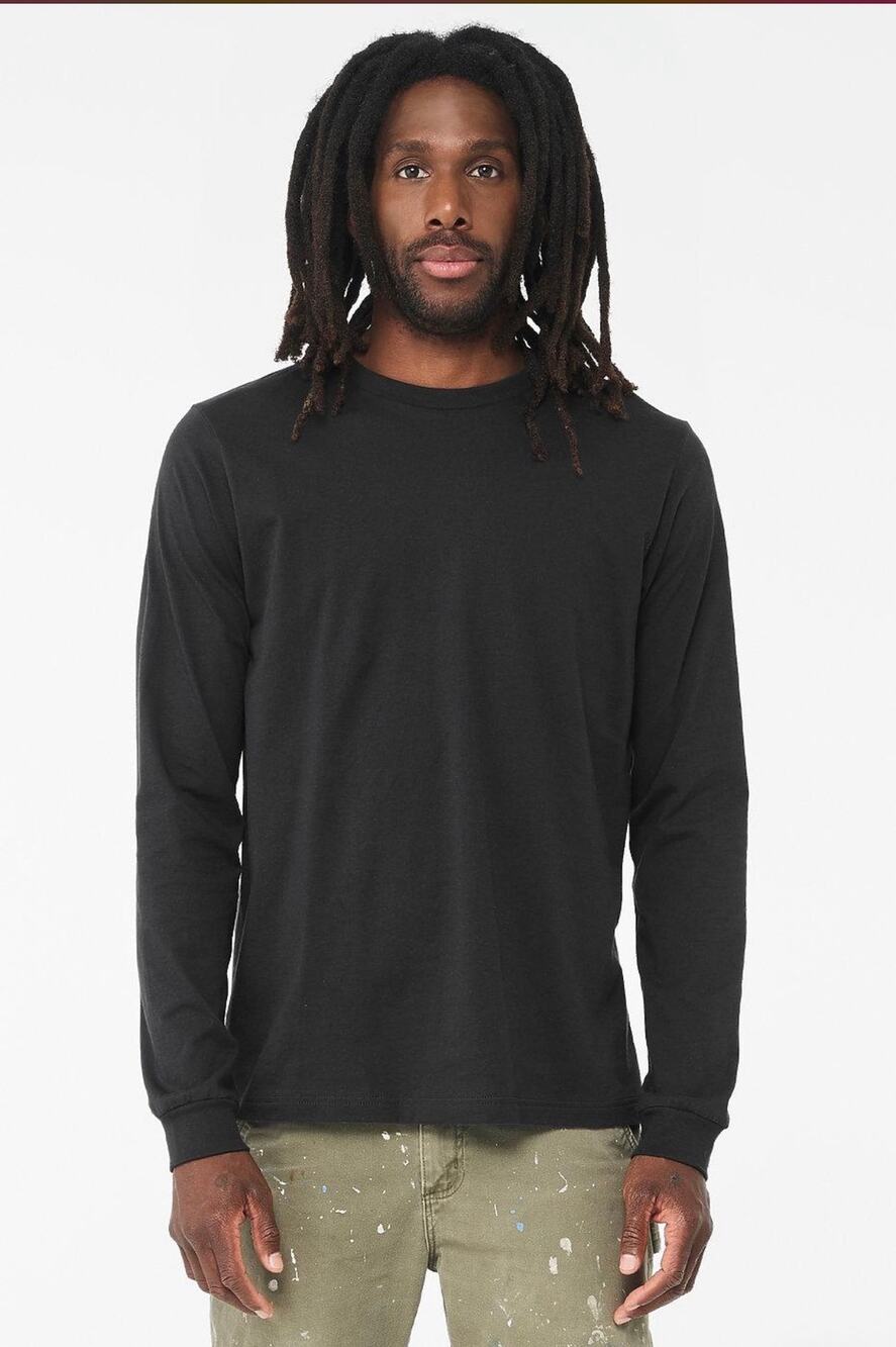 Elwood Core Oversize Long Sleeve T-Shirt in Organic Cotton, Vintage Black